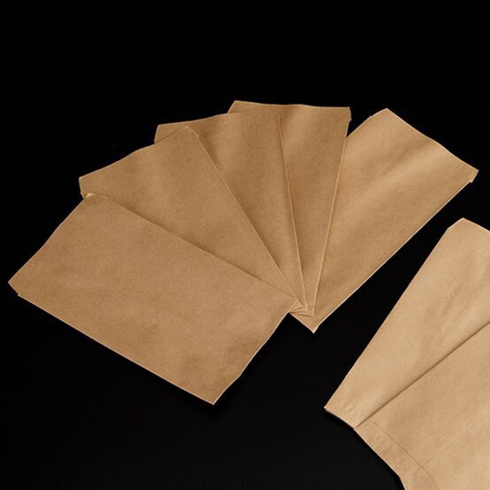 100pcs Vintage Kraft Paper Seed Bag Pouch Thickened Seed Bag Kraft Paper Bag Seeds Packaging Envelop Style Krafts Bags Envelopes
