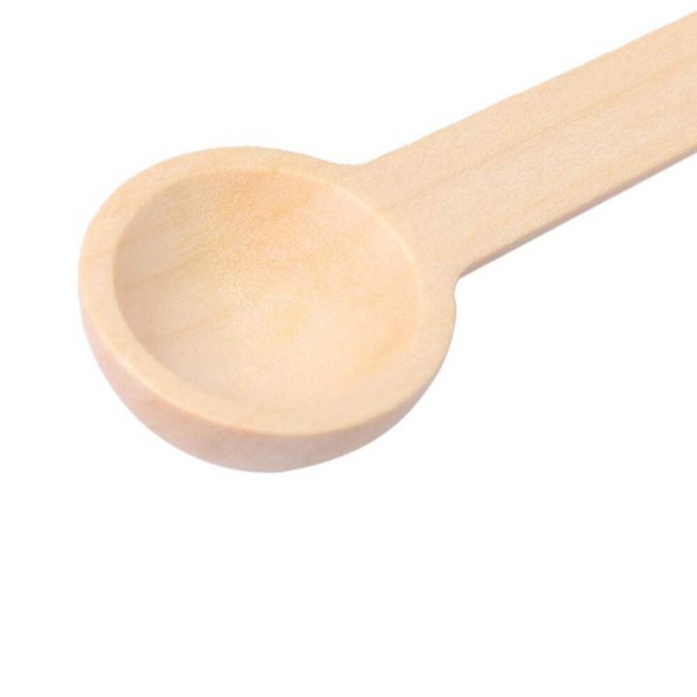 Mini natur trä hem kök matlagningsskedar verktyg scooper salt krydda honung kaffeskedar pack  of 25