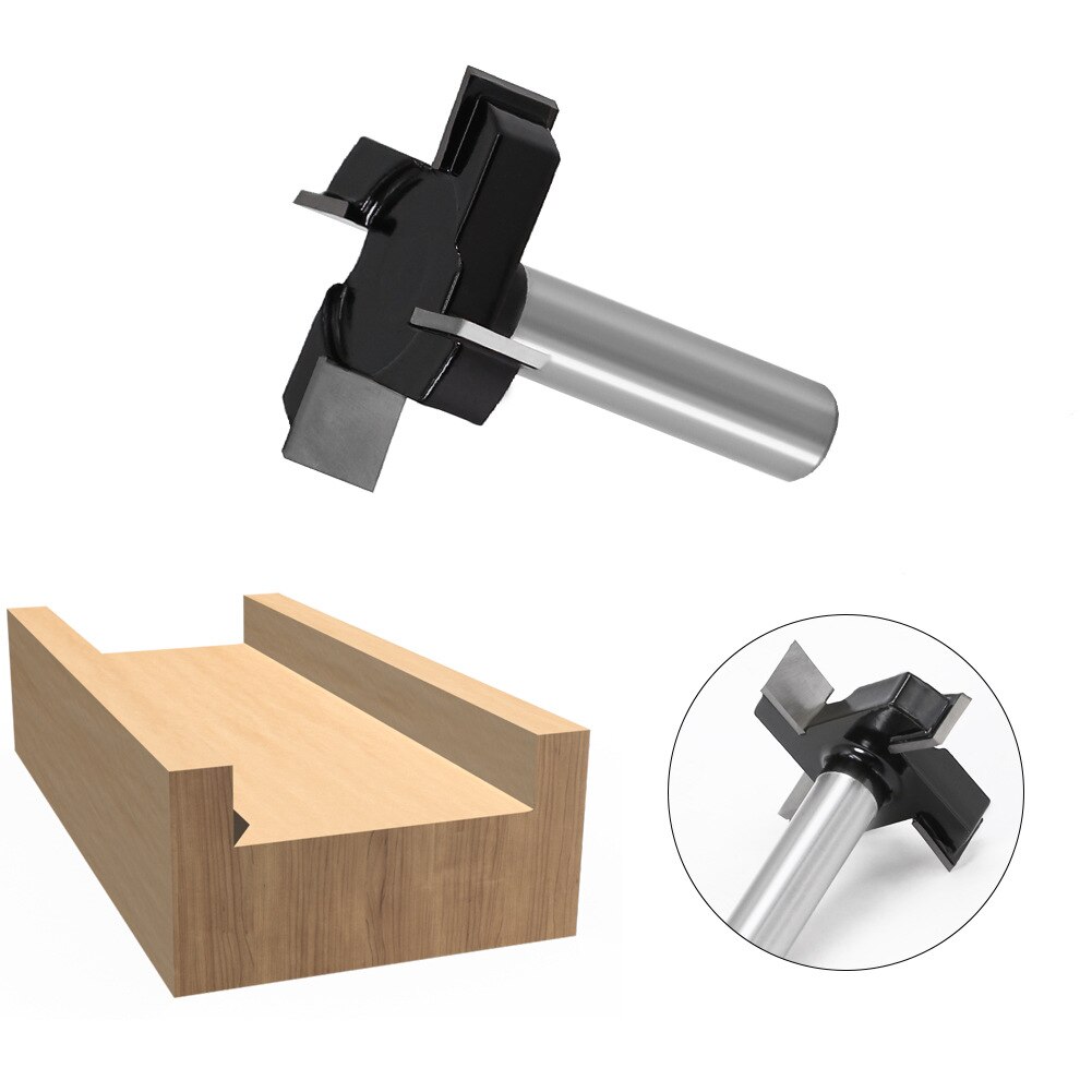 Slab Flattening Router Bit Planing Bit Wood 1/2 inch 12mm Shank 2 inch Cutting Diameter CNC Spoilboard Surfacing Router Bits