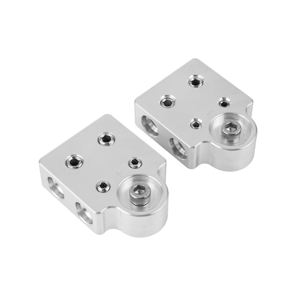 CNC Flat Battery Terminals Fits XS Power M6 standard Batteries D5100 D3400 D1400 XP2000 PS240A V3400 S3400 XP1000: 4 holes