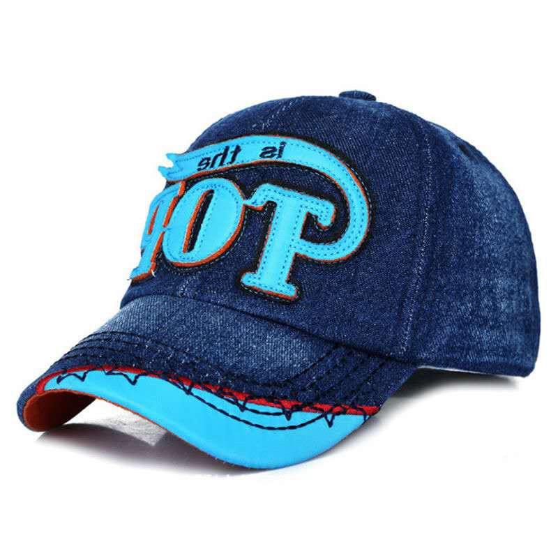 Kids Baseball Cap Boys Summer Sun Dad Hat Children Boy Adjustable Denim Caps