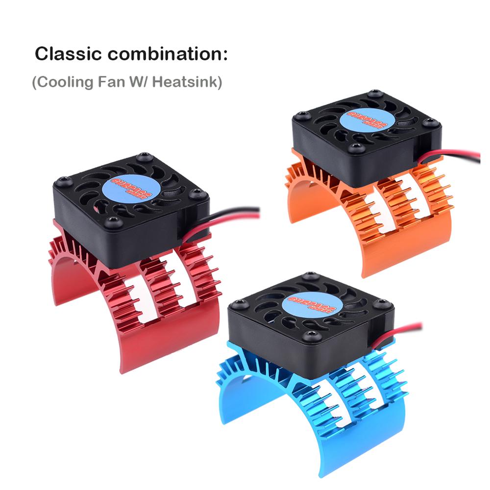 SURPASS HOBBY RC Motor Cooling Fan W/ Heatsink for 1/10 1/8 RC Car 540 550 3650 3660 3670 Motor ESC Cooling Fast RC Car Part