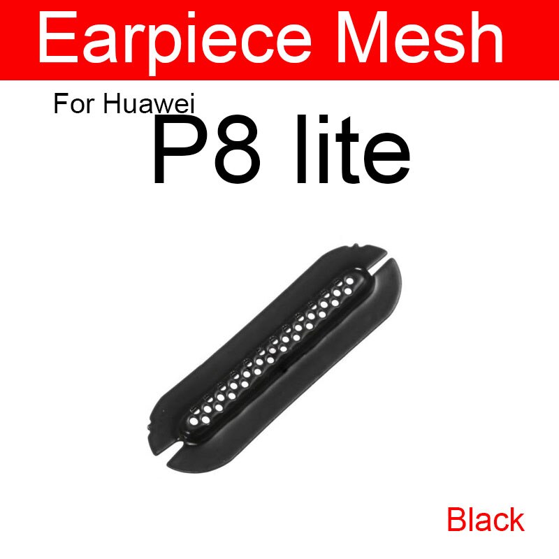 Altavoz Anti-polvo de malla de altavoz para Huawei P8 P9 Lite Plus altavoz de oído a prueba de polvo Grill Flex Ribbon Cable remplazante: P8 Lite black
