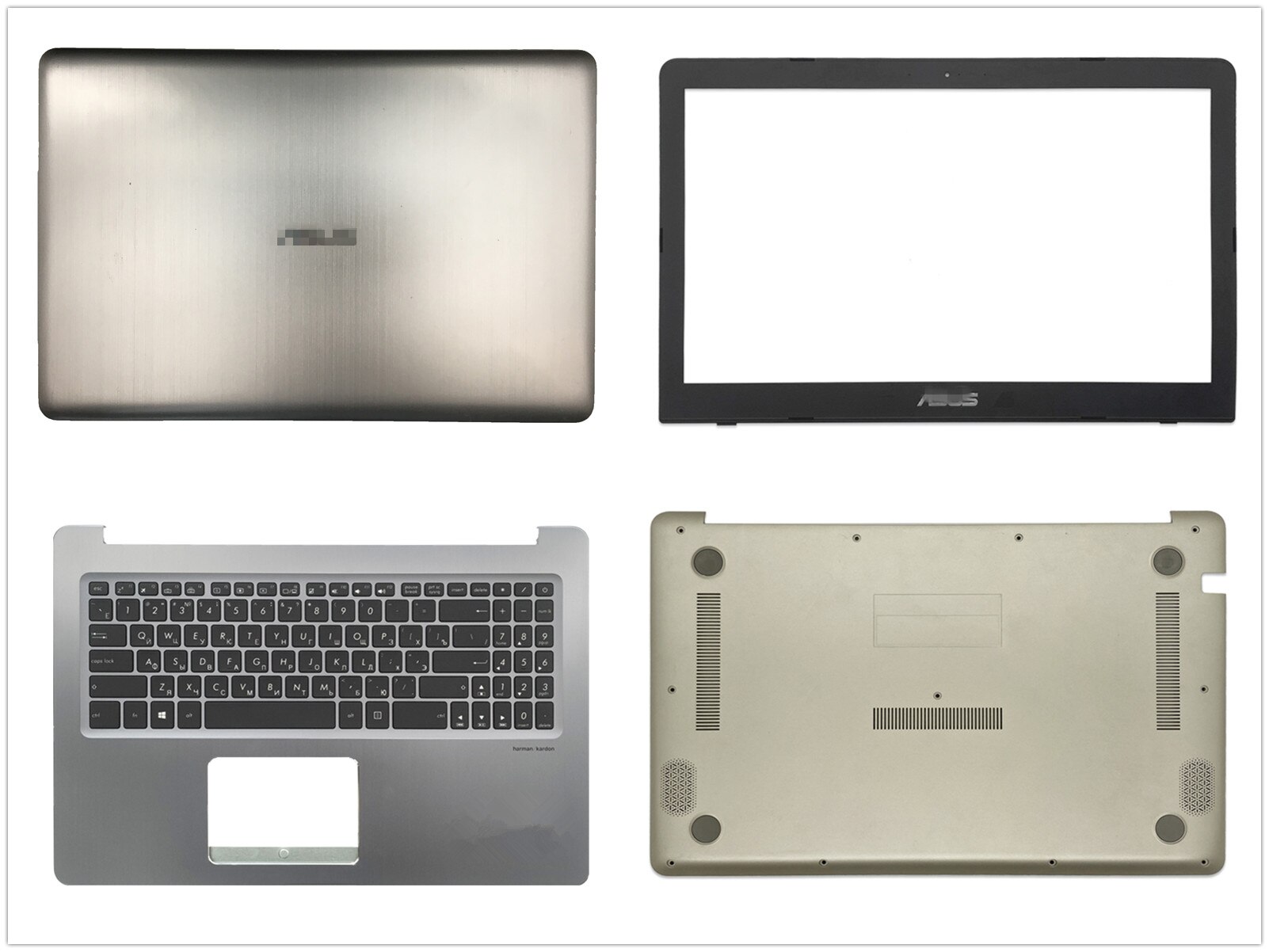 Coque pour ASUS N580, N580G, N580V, X580, X580V, N580VD, X580VE, X580VD, avec cadre avant, repose-paume, Base supérieure/inférieure