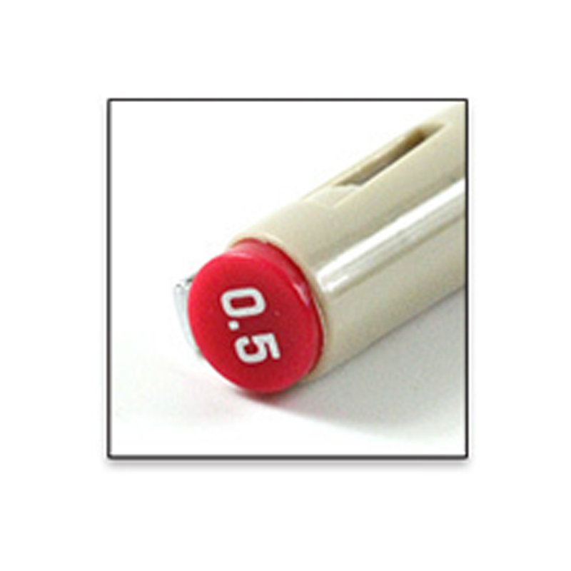 1pcs Colors Micron Line Fineliner Drawing Pen Set 05mm Fine Point Pen Waterproof Technical Pens Markers Sketching Artist Manga: Red