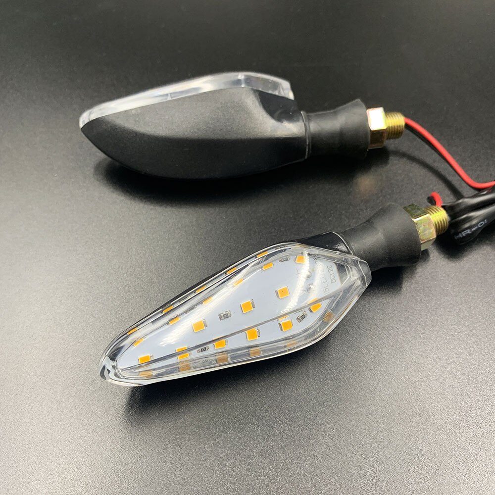 Universele Motorfiets Led Richtingaanwijzer Indicator Amber Knipperlicht Voor Kawasaki Z1000SX Z750 Z1000 Z650 Z900 Z800 Z250 Z300
