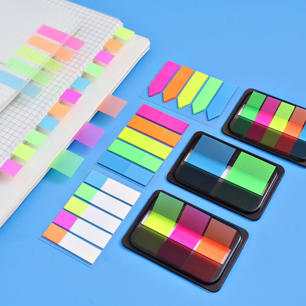 Fluorescence colour Self Adhesive Memo Pad Sticky Notes Bookmark Point It Marker Memo Sticker Paper Office School Supplies