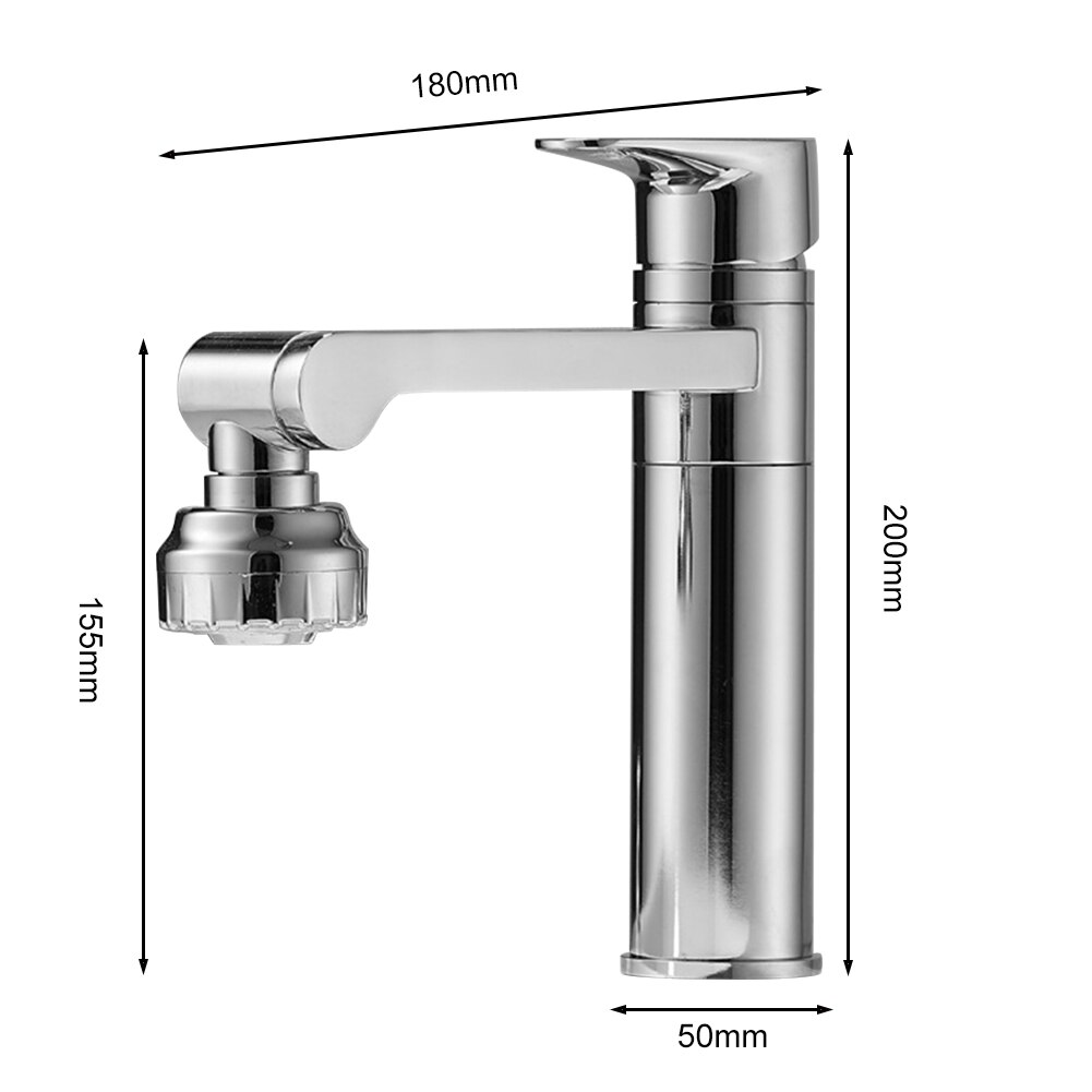 Home Multifunctional Single Handle Rotating Bathroom Toilet Faucet Sink Basin Cold Water Mixer Wash Tap Kitchen Accessories
