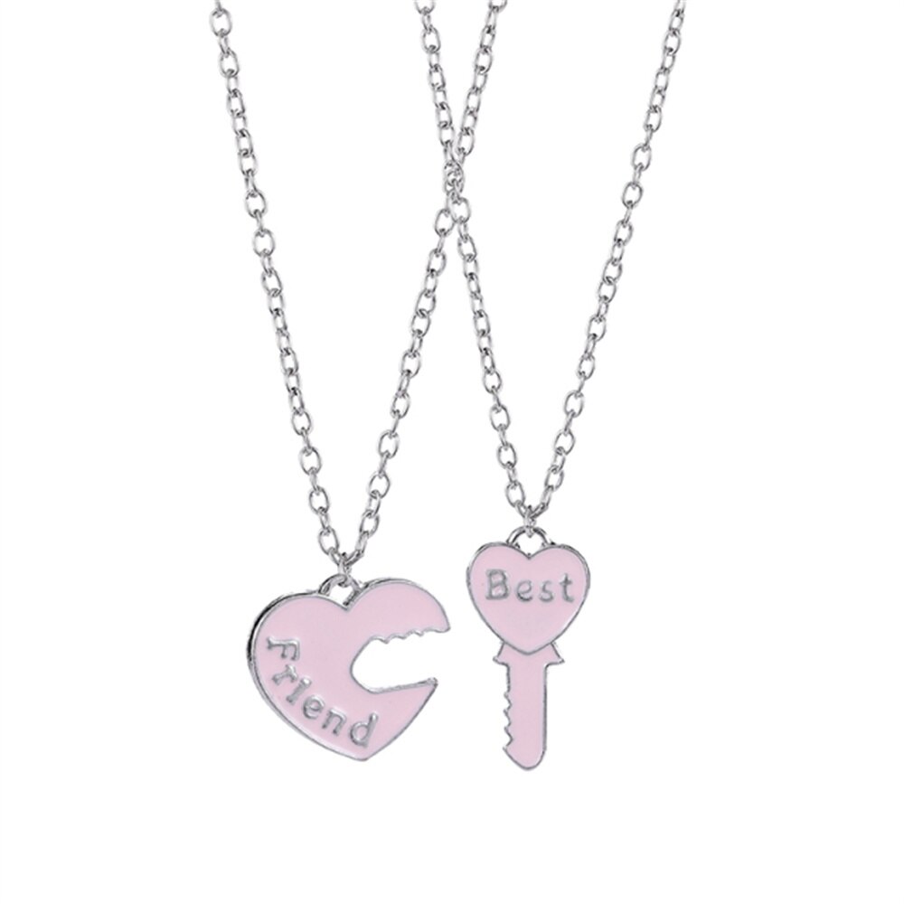 Beste Freund 4 Stück Halskette Frauen Schmuck BFF Freundschaft Anhänger Choker Schmuck Für Frauen Freies: 4