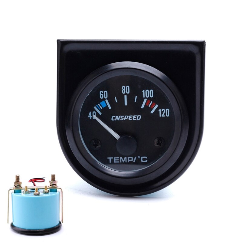 Kit de medidor de temperatura de agua para coche, 2 &quot;, 52mm, negro, LED Digital Automático, 40-120 ℃, E7CA