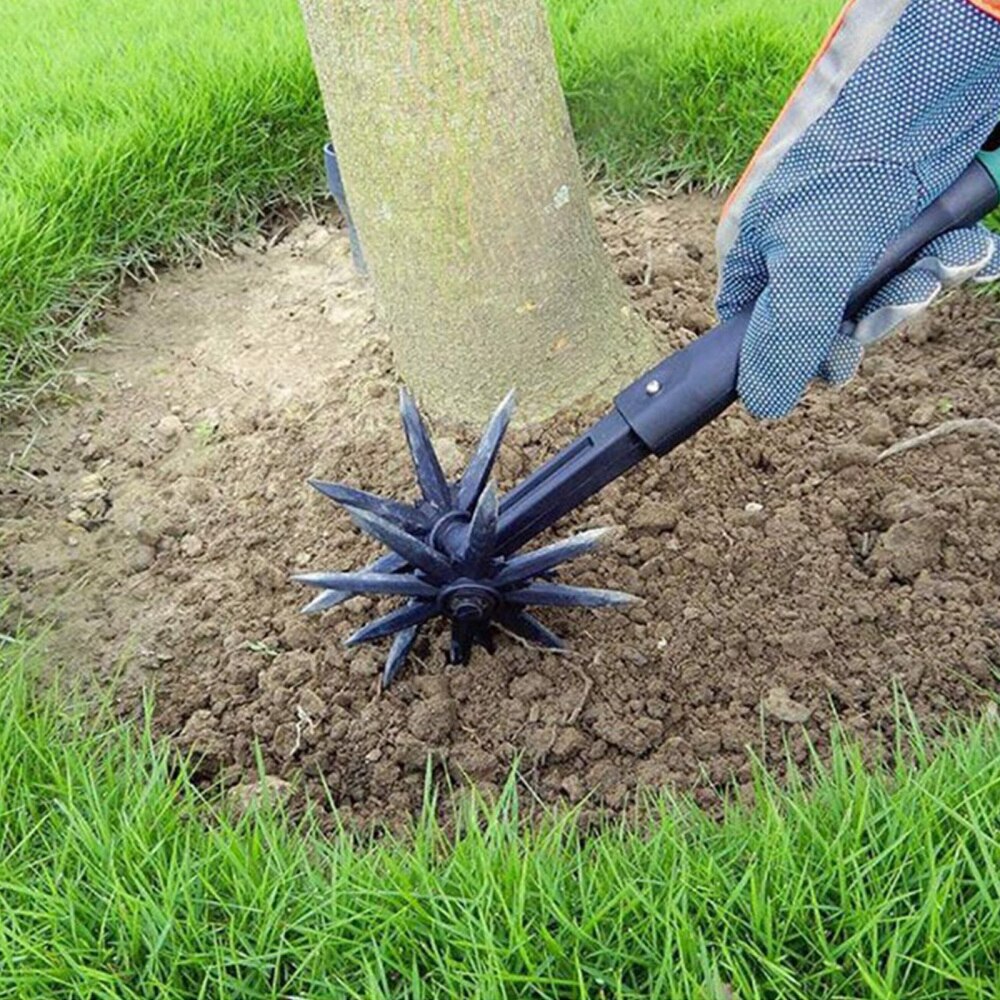 Manual Soil Turning Tool Lawn Ripper Garden Aerator Rotary Cultivator Ripper Artifact Rotary Cultivator Tool Easy To Use