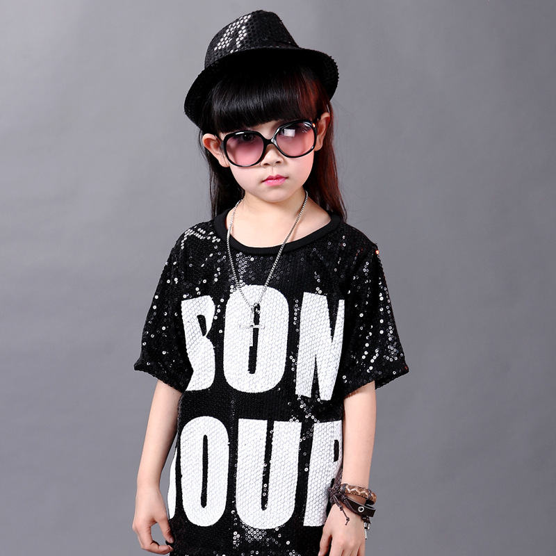Boy Girl Hip Hop Dance Wear Mordern Jazz Hip-Hop Top &amp; Harem Pants Child Hip Hop Dance Costumes