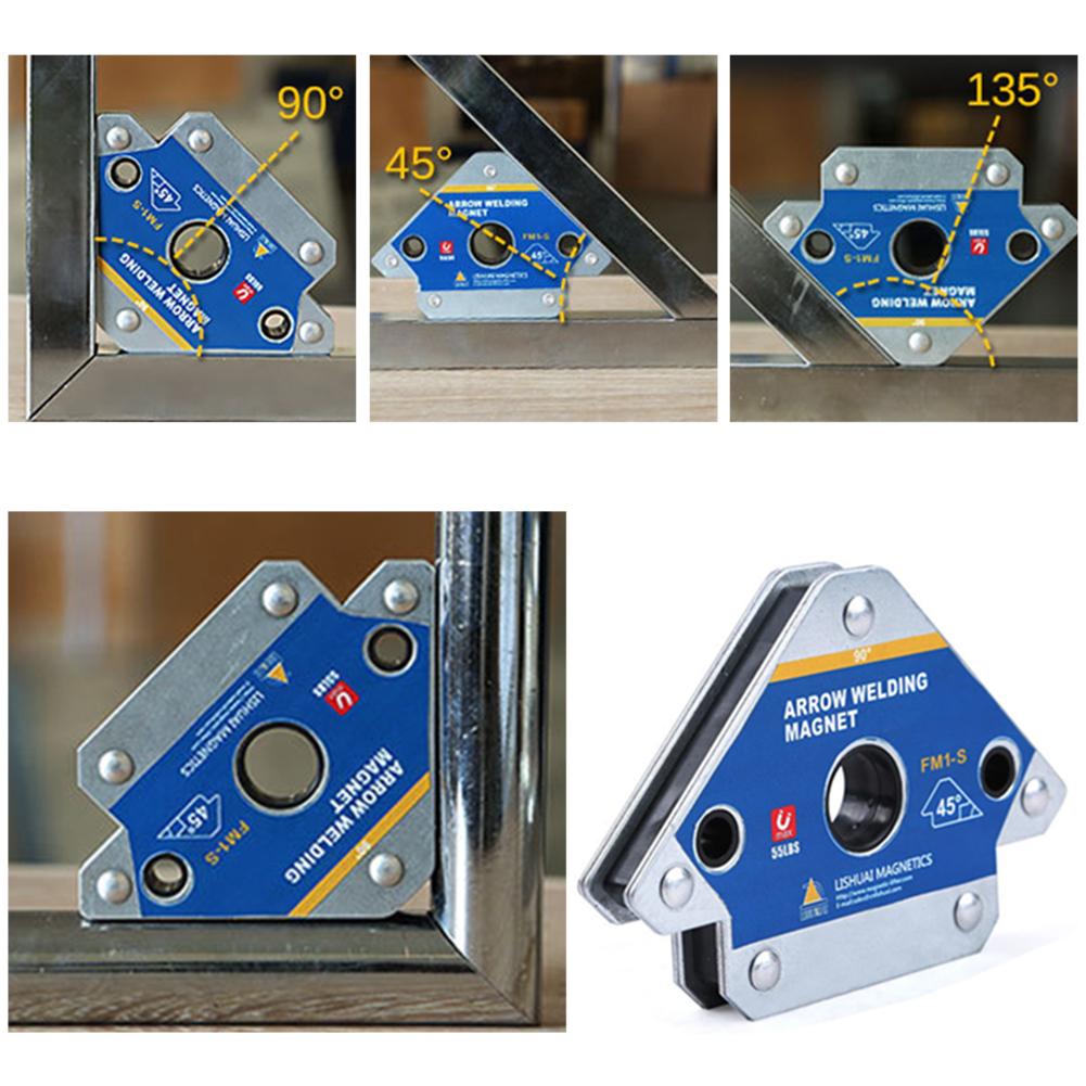 2 '' / 3 '' /4 '' multi-vinkel magnet sveiseholder 45/90/135 pil magnetisk sveise fiksering til sveisemagnet 28 lbs /55 lbs /110 lbs