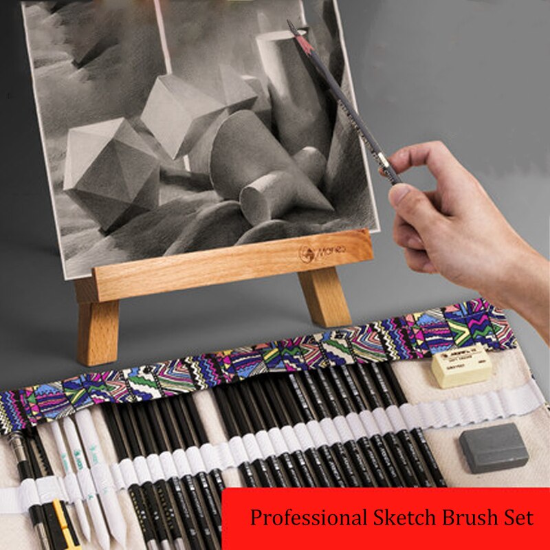 27Pcs Schets Potlood Set Professionele Schetsen Tekening Kit Hard/Medium/Zachte Schets Houtskool Hout Potloden Art Schilderen levert