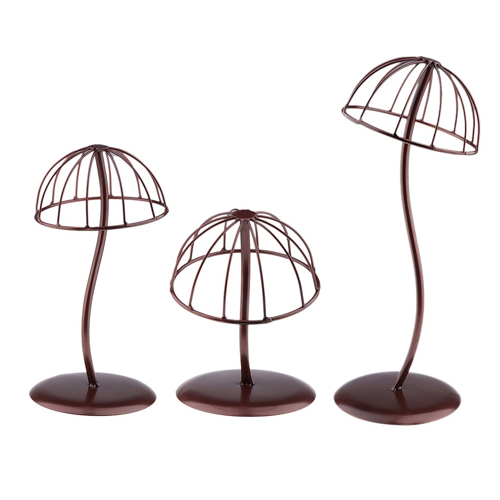 Support de chapeau en métal robuste et autoportant, présentoir de rangement de bonnet, de boule de fil, de perruque, pour la maison, Salon, boutique