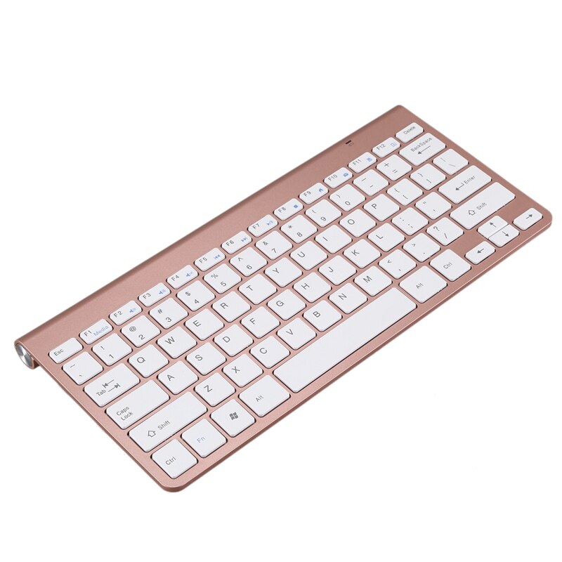 -2.4Ghz Ultra-Thin Wireless Keyboard and Mouse Combo with USB Receiver Mouse Keyboard Set for PC Windows XP/7/8/10(Rose Gold)