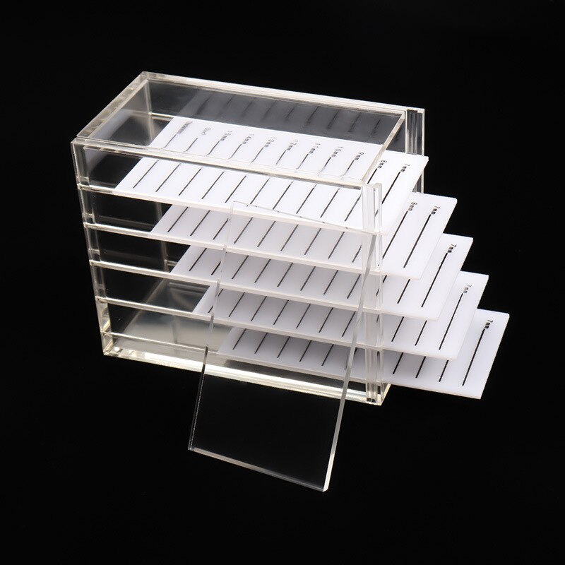 Eyelash Storage Box 5 Layers Acrylic Pallet Lash Holder For Eyelash Extension Individual lash Volume Display Stand Tools Makeup