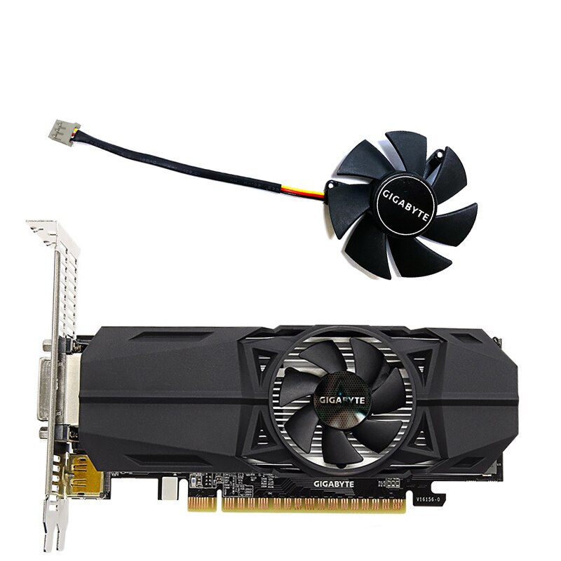 GIGABYTE GTX 1050 OC Low Profile Cooling Fan Replacement FS1250-S2053A 12V 0.19A GTX1050/1050Ti Graphics Card Fan