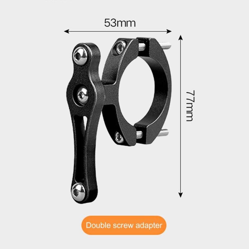 Soporte duradero para botella de bicicleta, soporte de botella de agua de bicicleta, adaptador de doble tornillo para manillar de bicicleta de montaña: F