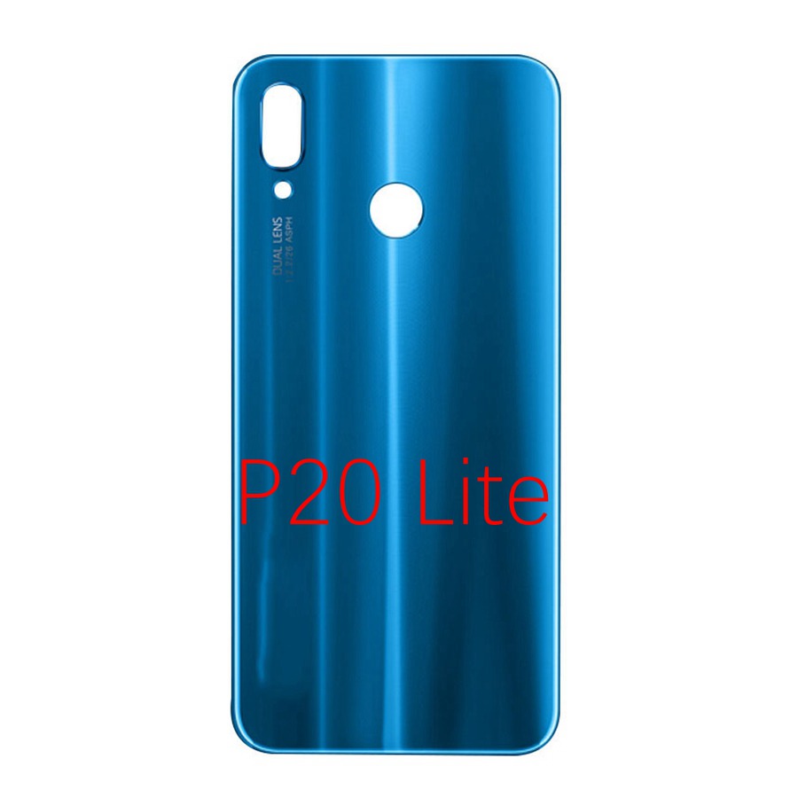 Back Glass Panel for Huawei P20 Pro Battery Cover nova 3e Rear Glass Door Housing Case For Huawei P20 Lite Battery Cover Replace: P20 Lite Blue