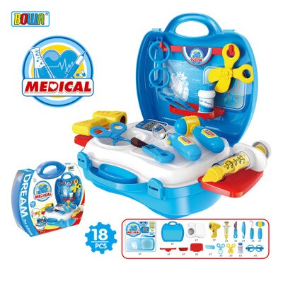 8 arten freundlicher Simulation Spielzeug Anzug Küche Kochen Utensilien freundlicher Kosmetik Spielzeug Abs Kunststoff Spielen Haus Rucksack Kasten: 2