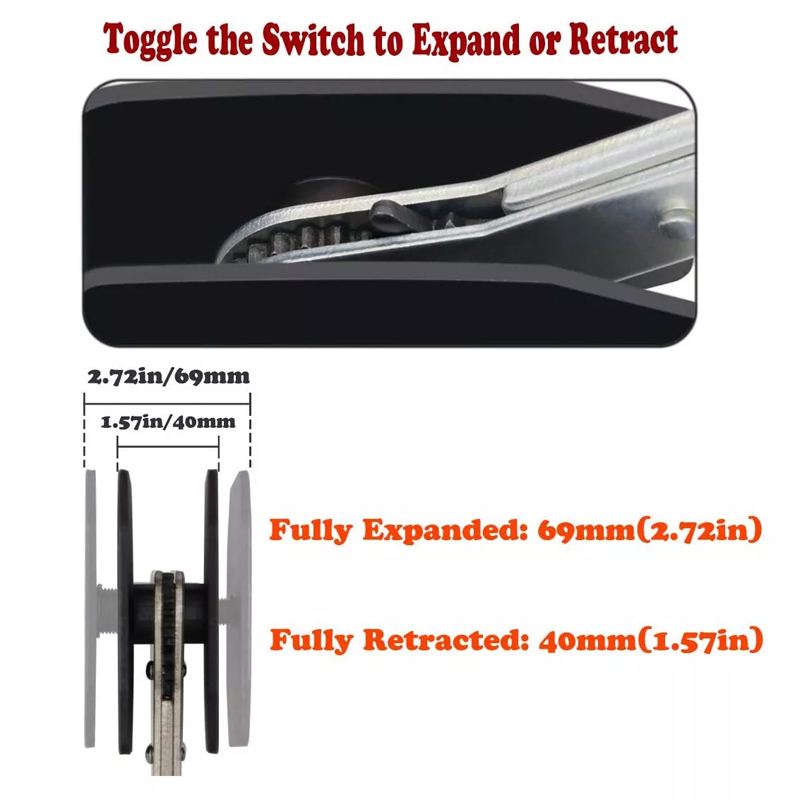 Bil skralle bremsestempel caliper sprederverktøy stålpresse enkelt tvilling firkant separatorpute skivebremsekaliper reparasjonsverktøy