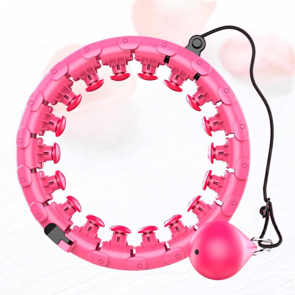 1PC Practical Convenient Abdomen Slimming Hoop Adjustable Fitness Hoop for Lady Madam