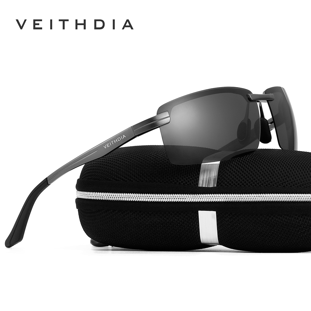 VEITHDIA, gafas de sol deportivas, gafas de aluminio, lentes polarizadas, gafas Vintage, gafas de sol de conducción para hombres/mujeres V6510