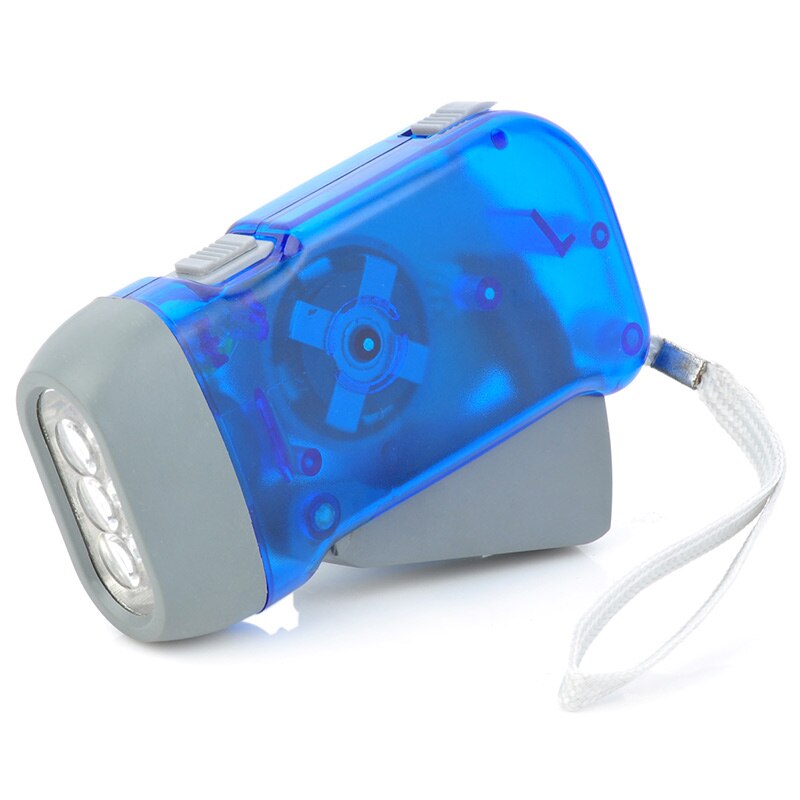Hand Crank Traveling Torch Light Battery-Free Camping Lights 3 LEDs Hand Pressing Flashlight Manual Generator Flashlight