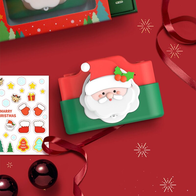 Mini cartoon kerstman kinderen wifi digitale camera kind educatief speelgoed voor kinderen baby verjaardag 24mp slimme kindercamera