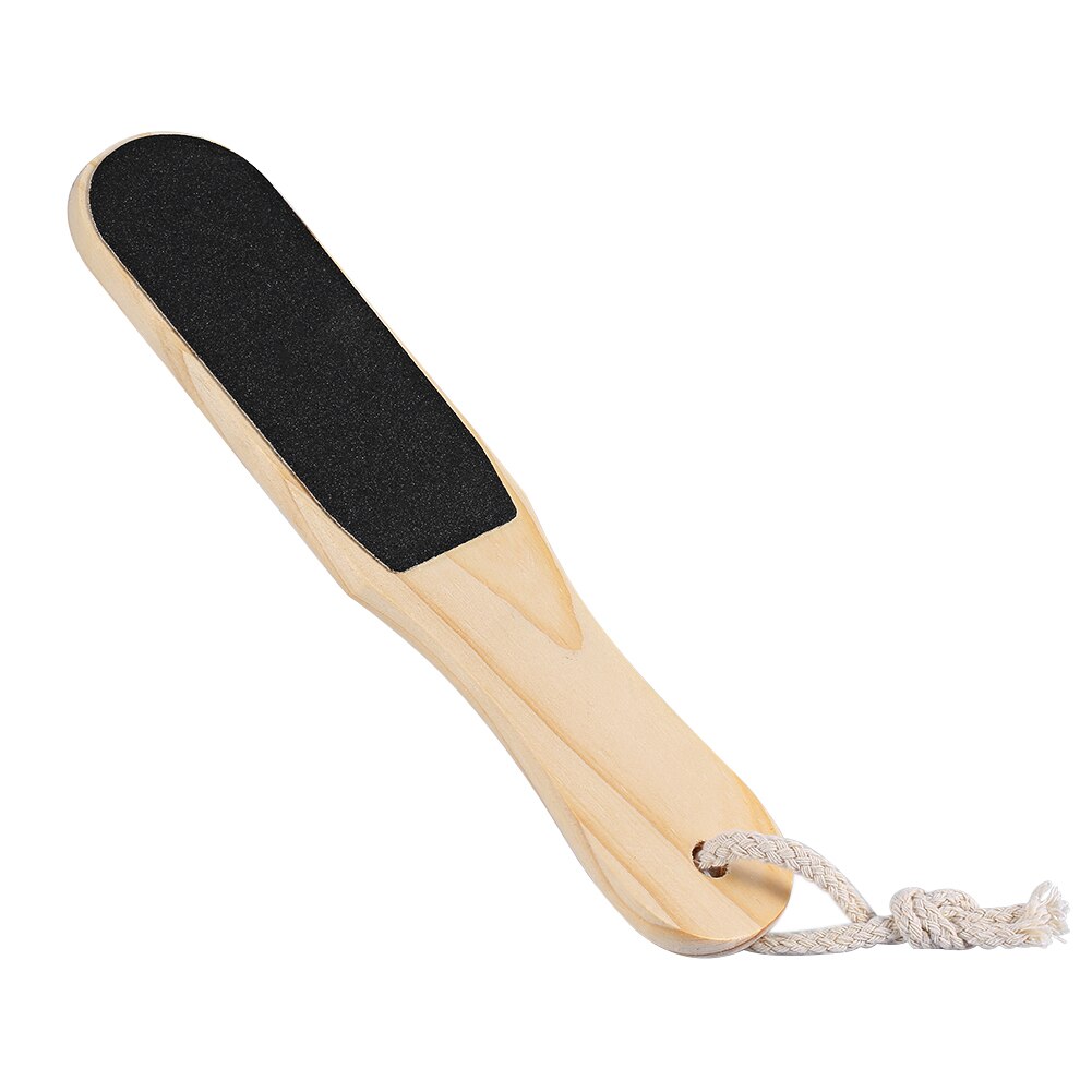 1pc lime à pied manche en bois 2 côtés pied talon râpe fichier pédicure callosités dissolvant peau morte épurateur manucure ongles outils