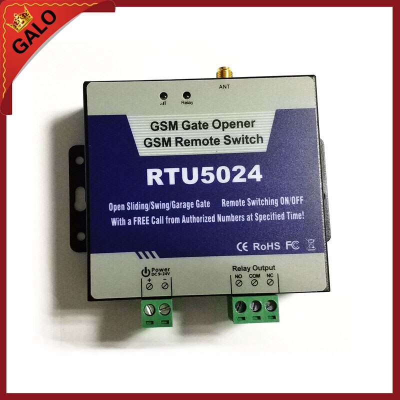 GSM Gate Opener Relay Switch Remote Access Control Wireless Door Opener By Free Call RTU5024 sliding/swing gate use