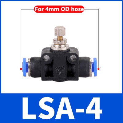 Pneumatik Luft Drossel Ventil Geschwindigkeit Control Schnell Schlauch Rohr Wasser Fitting Anschluss Pneumatische Fittings Einstellen 4mm 6mm 8mm 10mm: LSA-4