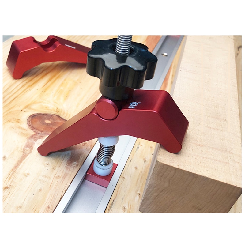 Aluminum Alloy Quick Acting Hold Down Clamp T-Slot T-Track Clamp Set Universal Platen Miter Track Clamping Blocks Chute Blocks
