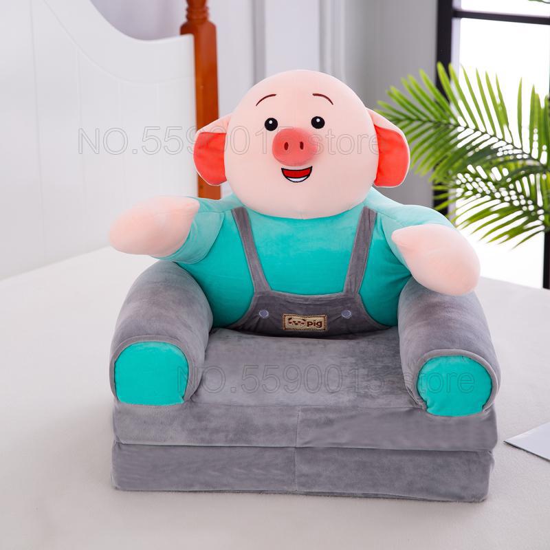 Silla Mona niños sofá taburete plegable de dibujos animados para niños sofá taburete de bebé se puede lavar silla lavable para niños