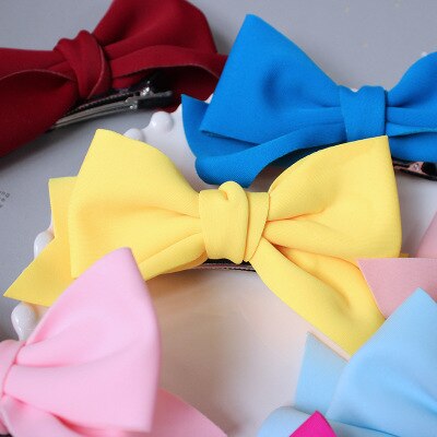 SchöNe Haar Clips Für Baby Mädchen Frühling Haar Zubehör Frabic freundlicher Kleinkind Haar BöGen Haarnadel Prinzessin Haarspange Art 9 Farben
