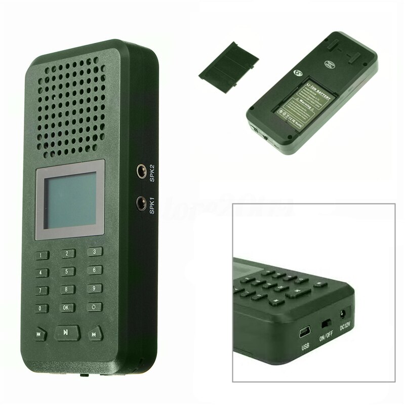 20W 126Db Bird Caller Decoy Mp3 Player Loud Speaker Eu Plug