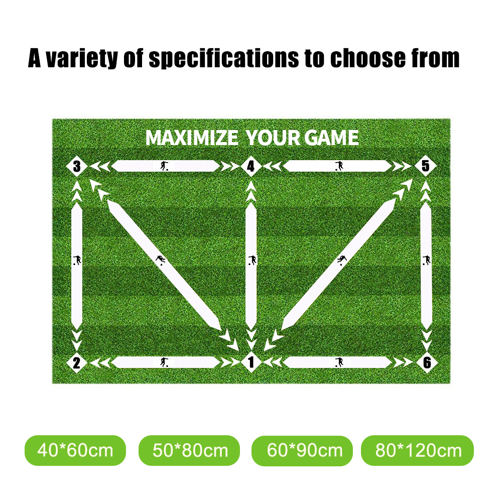 Football Training Mat Durable Non Slip Foldable Kids Adults Training Mat Football Training Indoor Ourdoor Equipment