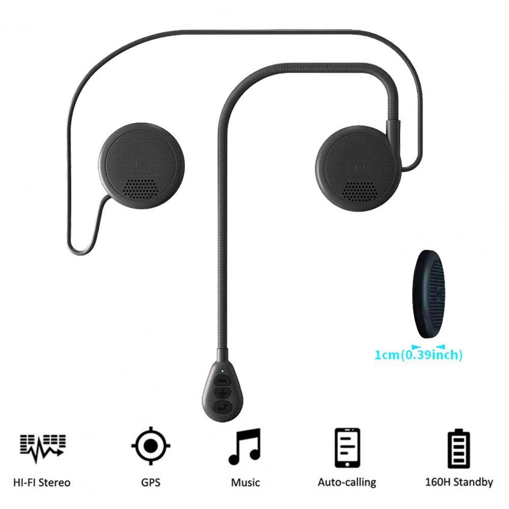 Motorrad Zubehör Ultradünne Motorrad Helm Drahtlose Bluetooth Headset Kopfhörer Helm Lautsprecher Mit Schwamm Mikrofon