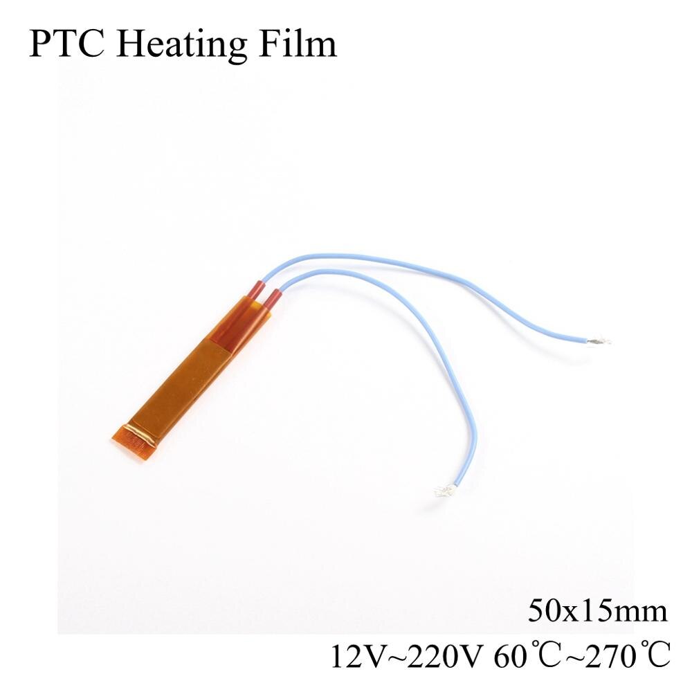 12V 24V 220V Ptc Verwarming Film Keramische Heater Air Fan Warmte Thermostaat Constante Temperatuur Thermistor Plaat Element 12 100 220