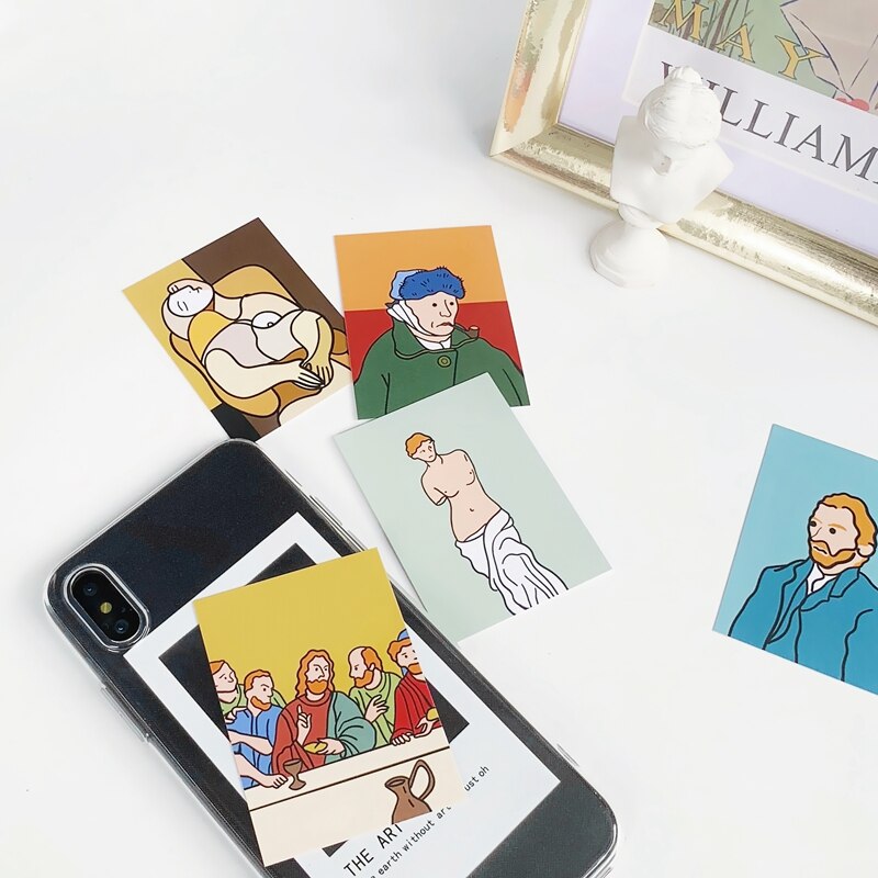 Art Card Silicone Telefoon Case Voor Iphone 11 12 Pro X Xr Xs Max Case Clear Tpu Bescherming Cover Voor iphone 6 6s 7 8 Plus Se