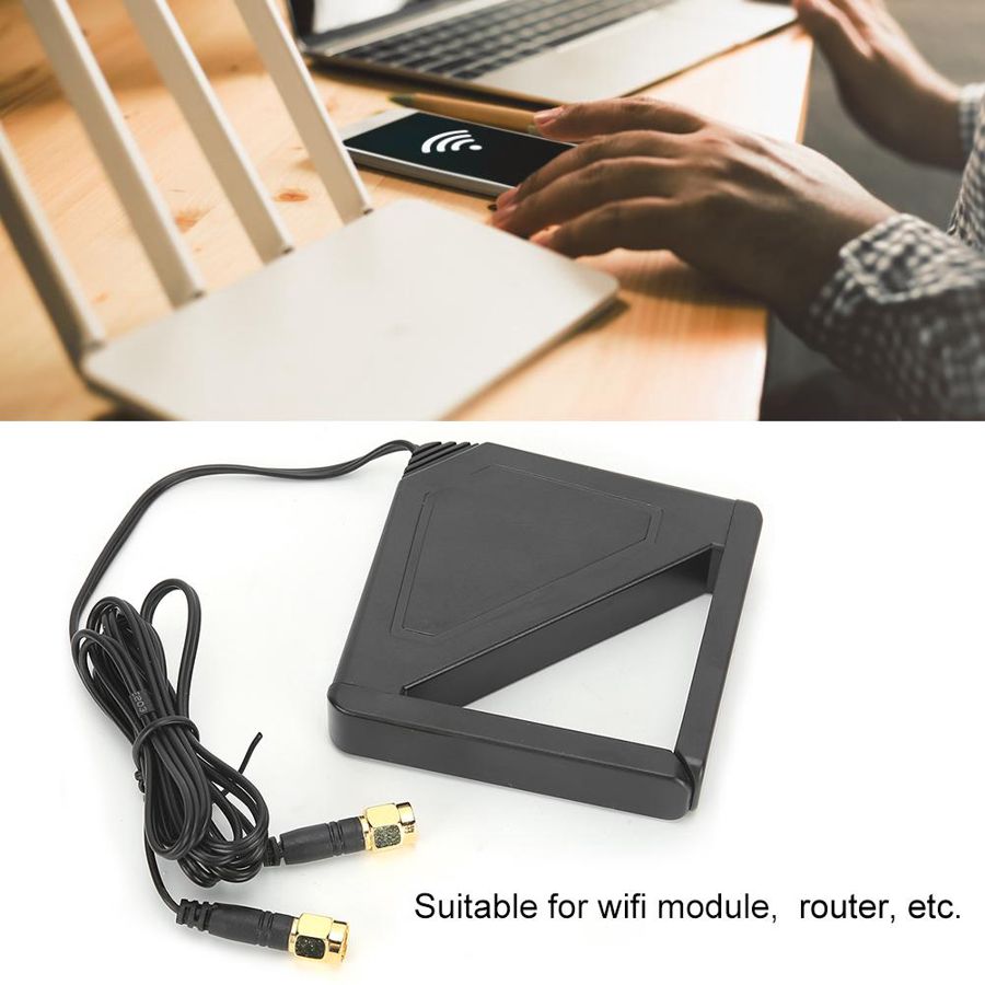 Desktop Antenna Horn 90 Degree Rotating Dual Frequency 2.4G/5G External Wifi Antennas