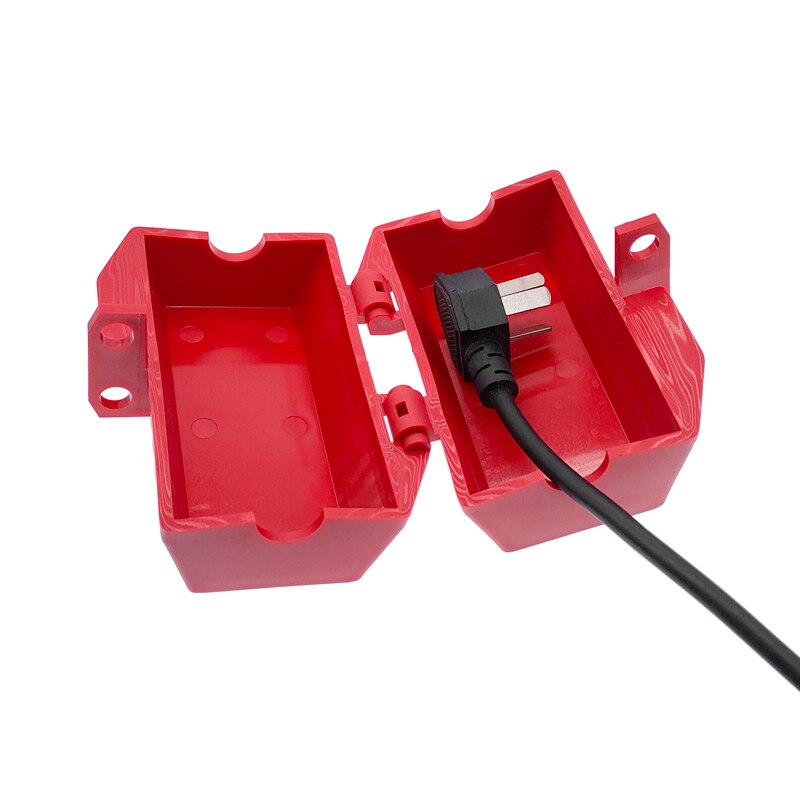 Plug lock box middle household plug industrial plug lockout device safety tool appliance plug box lock