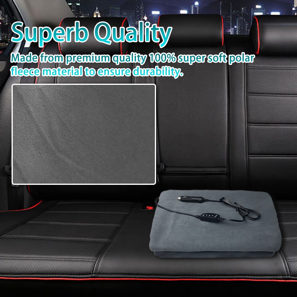 12V voiture couverture électrique Camping voyage Portable voyage couverture chauffante voiture intérieur fournitures chauffage couette