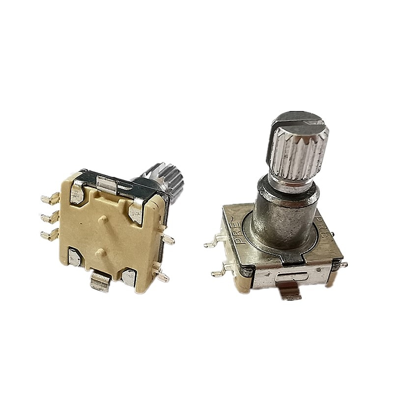 5 Pcs EC11 Rotary Encoder Switch Met Drukknop 30 Positie 5pin Smd Type Handvat Lengte 15 Mm Pruim as