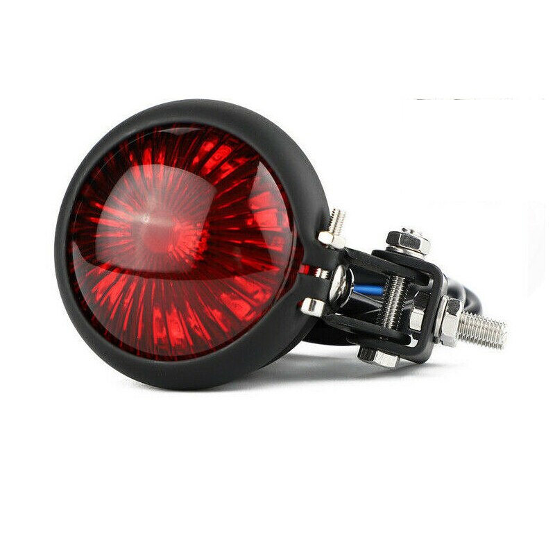 Motorrad LED Hinten Schwanz Licht Bremse halt Lampe Moto LED Rücklicht Für Harley Bobber Zerhacker Cafe: rot