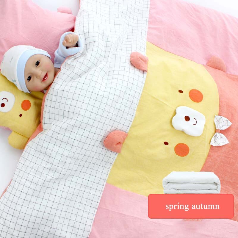 Nyfødt sovekabine tæppe tegneserie baby sovende dyner bebe wrap sengetøj dyne udendørs spædbarn indpakning