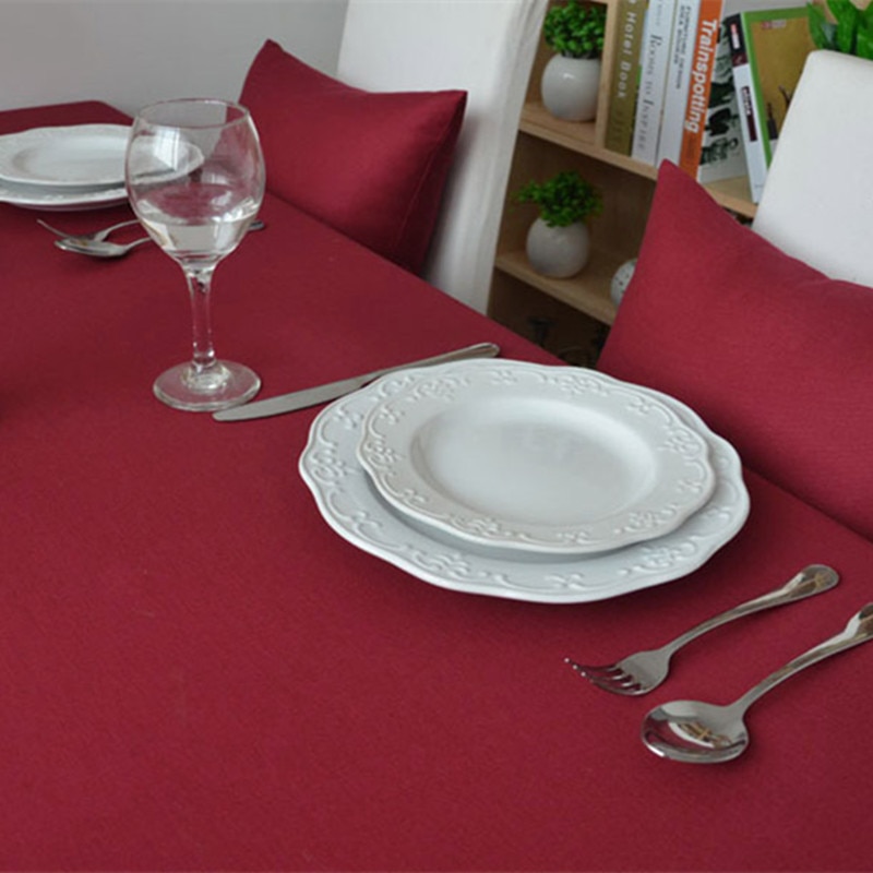 Røde duge europæisk stil dejlig til bryllupper hotel køkkenborddæksel boligindretning støvtæt duge