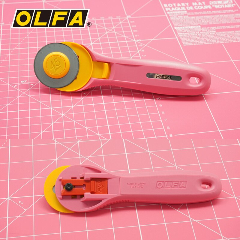 OLFA Rotary Cut Knife Cutter 45mm Pink OLFA RTY-2C/PIK Knife Knife RTY-2C PIK