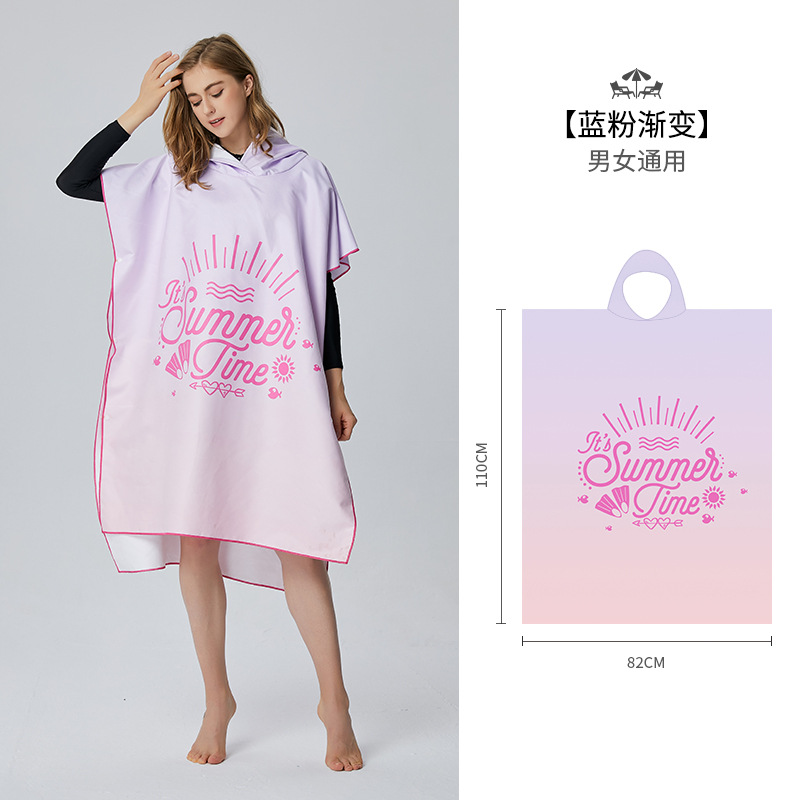 Surfen Poncho Kleid Handtuch Mikrofaser Bademantel Ponchos Surfer Kleid zum Surfen Schwimmen Tauchen Strand unisex: Grün